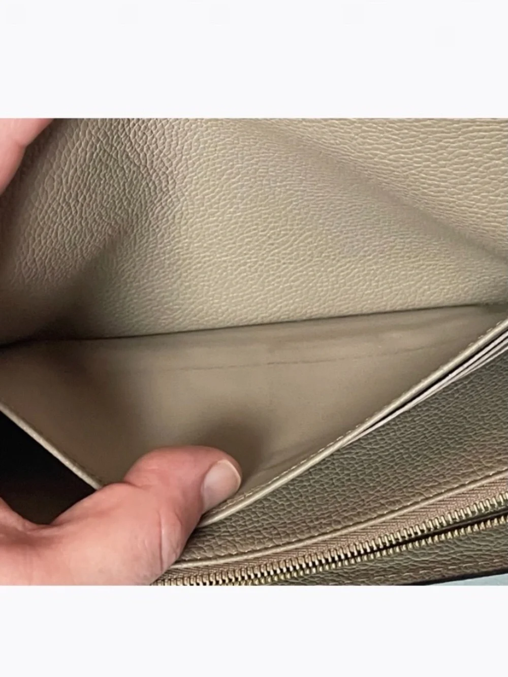 Louis Vuitton Empreinte BICOLOR Tourterelle Dove Grey Beige Creme SARAH WALLET